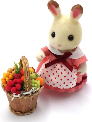 زهرة في سلة صغيرة دمية زهرة مصغرة دمية الديكور سلة زهرة المنمنمات لديكور بيت الدمية للدمية (مزيج الفاكهة) in Kuwait