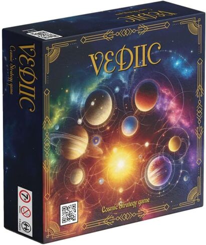 Vedic Board Game - Strategy Board Game for Adults, Teens and Family. Embark on a Cosmic Adventure of Planetary Strategy, 2 to 7 Players | Vediic in Saudi Arabia