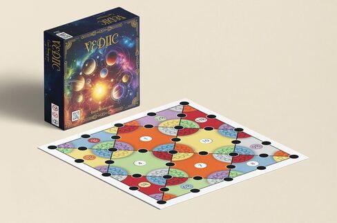 Vedic Board Game - Strategy Board Game for Adults, Teens and Family. Embark on a Cosmic Adventure of Planetary Strategy, 2 to 7 Players | Vediic in Saudi Arabia