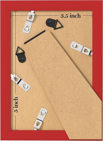 eletecpro 4x6 Picture Frames, Colorful Photo Frames Made of Engineered Wood and Acrylic Display 4x6 Photos, Cute Picture Frames for Wall & Tabletop (Orange, Royal Blue, Pink, Sky Blue) 4 Pack in Kuwait