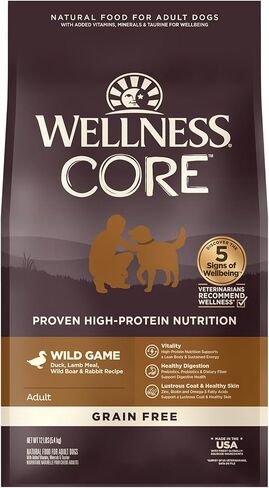 Grain-Free High-Protein Dry Dog Food, Natural Ingredients, Made in USA with Real Meat, All Breeds, For Adult Dogs (Reduced Fat, 26-Pound Bag) in Saudi Arabia