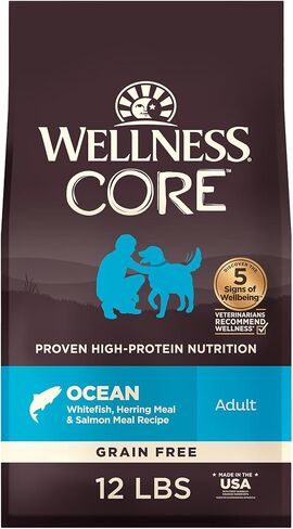 Grain-Free High-Protein Dry Dog Food, Natural Ingredients, Made in USA with Real Meat, All Breeds, For Adult Dogs (Reduced Fat, 26-Pound Bag) in Saudi Arabia