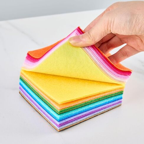 40 قطعة من نسيج اللباد DIY - 3.9 × 3.9 بوصة، سمك 1 مم in Saudi Arabia