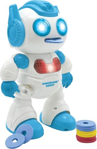 LEXiBOOK, Powerman® Rover, Your Adorable Remote-Controlled Robot Companion, Remote and Gesture Control, Plays Music and Dances, Repeats After You, Light and Sound Effects, STEM programmable, ROB14 in Kuwait