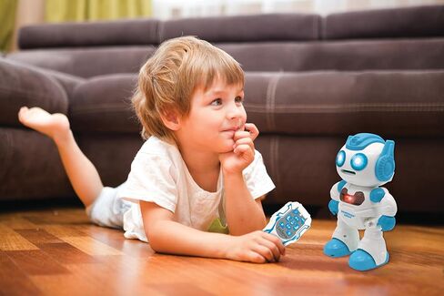 LEXiBOOK, Powerman® Rover, Your Adorable Remote-Controlled Robot Companion, Remote and Gesture Control, Plays Music and Dances, Repeats After You, Light and Sound Effects, STEM programmable, ROB14 in Kuwait