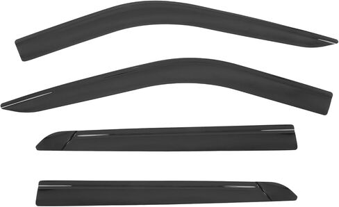 IKON MOTORSPORTS Tape on Low Profile Window Visors, Compatible with 2020-2025 Ford Explorer, Acrylic Smoke/Tinted Rain Guards, Side Window Wind Deflectors 4PCS in Saudi Arabia