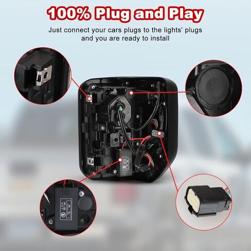 مصابيح خلفية تسلسلية LED للطرق الوعرة من Nixon لعام 2019 2020 2021 2022 2023 2024 2025 JEEP Gladiator JT، استبدال مجموعة المصابيح الخلفية Gladiator زوج واحد مع أضواء DRL/فرامل/عكسية (دخان) in Kuwait