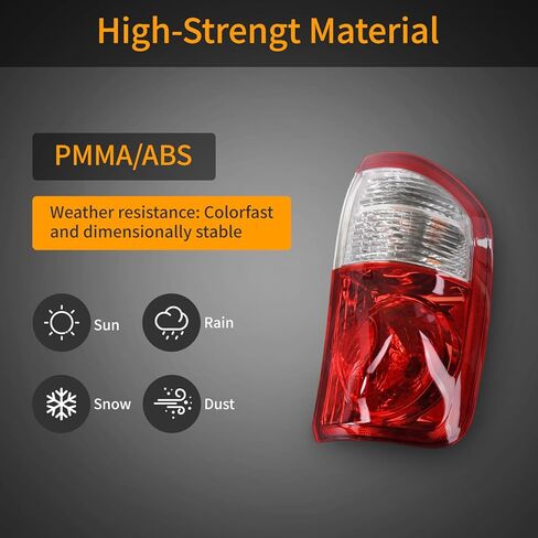 Tail Light Assembly Compatible with 2004-2006 Toyota Tundra Double Cab Tail lights Rear Brake Lamp with Bulbs and Wiring Harness, Passenger and Driver Side in Saudi Arabia