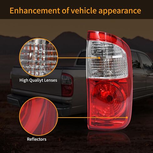 Tail Light Assembly Compatible with 2004-2006 Toyota Tundra Double Cab Tail lights Rear Brake Lamp with Bulbs and Wiring Harness, Passenger and Driver Side in Saudi Arabia