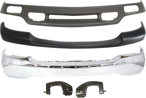 طقم استبدال المصد الأمامي Garage-Pro لسيارة GMC Sierra 1500 1999-2002، Sierra 2500، Yukon 2000-2006، Yukon XL 1500، غطاء المصد الأمامي من الكروم in Kuwait