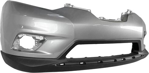 مصدات توفر - طلاء K23 فضي لامع، غطاء مصد أمامي متوافق مع 2014 2015 2016 Nissan Rogue 14 15 16، NI1000293 in Saudi Arabia