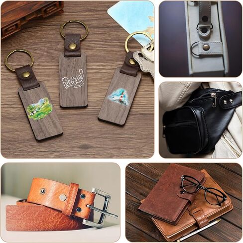 HARFINGTON 20 مجموعة من المسامير النحاسية وغسالات نتوءات 9x3.3x10 مم بلمسة نهائية لامعة من الجلد الصلب برشام تثبيت ترصيع للجلد DIY أحزمة يدوية ومحافظ الياقات، لون نحاسي in Saudi Arabia