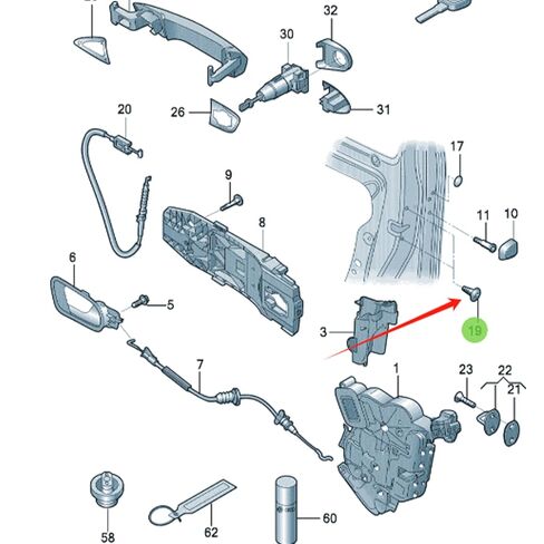 2pcs Door Lock Screws Compatible with VW CC Passat Tiguan WHT000517 M8*16 in Saudi Arabia
