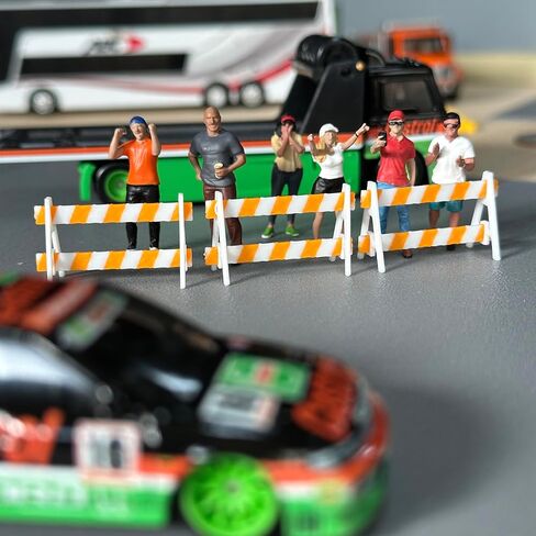 1/64 Scale A-Frame Road Barricades (8 Set) – Construction & Event Scene Detail in Saudi Arabia