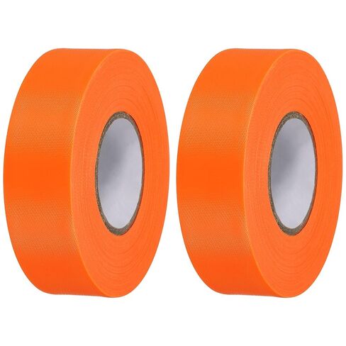 PATIKIL Flagging Tape 1" x147', 2 Pack PVC Non-Adhesive Neon Marking Tape for Tree Survey Boundaries Outdoor Trail, Green in Saudi Arabia