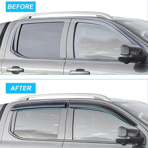 4pcs Car Wind Deflectors for Toyota Noah MK3-R80 2014-2019 2020 2021, Shields Visors Wind Rain Deflectors Side Window Deflectors, Car Accessories in Saudi Arabia