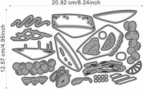 Desserts Die Cuts for Card Making, Cakes Metal Cutting Dies for Paper Scrapbooking, DIY Stencils for Album Party Wedding Festivals Decoration in Saudi Arabia