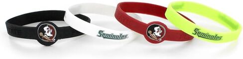Aminco NCAA Boise State Broncos Silicone Bracelets, 4-Pack in Saudi Arabia