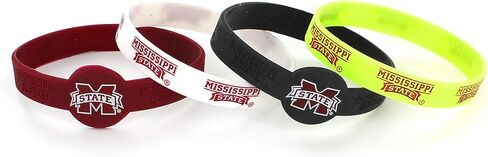 Aminco NCAA Boise State Broncos Silicone Bracelets, 4-Pack in Saudi Arabia
