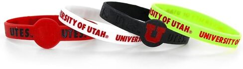 Aminco NCAA Boise State Broncos Silicone Bracelets, 4-Pack in Saudi Arabia
