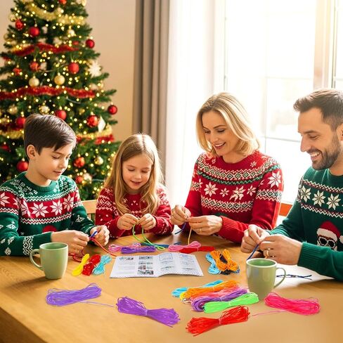 PP OPOUNT Plastic Lanyard String, 20 Rolls Boondoggle String with Instruction for Beginners and 220 Beads, Gimp Bracelet Making Kit for DIY Bracelets, Key Chains and Lanyards in Kuwait