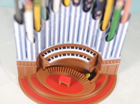 Pipe Organ Pen Pencil Holder 23 Pen Large Capacity with Storage Compartment | Gift for Musicans Organists Student Children | Office Study Organizer in Saudi Arabia