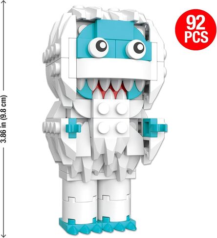 Brickcraft Rudolph The Red-Nosed Reindeer Brick Building Set, 76 Pieces | DIY Holiday Christmas Block Kit | Festive Winter Display Collectible & Gift for Kids & Adults, Ages 8+ in Saudi Arabia