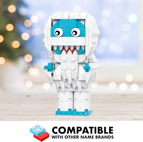 Brickcraft Rudolph The Red-Nosed Reindeer Brick Building Set, 76 Pieces | DIY Holiday Christmas Block Kit | Festive Winter Display Collectible & Gift for Kids & Adults, Ages 8+ in Saudi Arabia