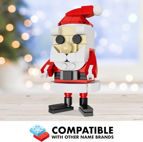 Brickcraft Rudolph The Red-Nosed Reindeer Brick Building Set, 76 Pieces | DIY Holiday Christmas Block Kit | Festive Winter Display Collectible & Gift for Kids & Adults, Ages 8+ in Saudi Arabia