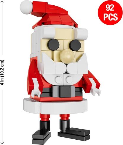 Brickcraft Rudolph The Red-Nosed Reindeer Brick Building Set, 76 Pieces | DIY Holiday Christmas Block Kit | Festive Winter Display Collectible & Gift for Kids & Adults, Ages 8+ in Saudi Arabia