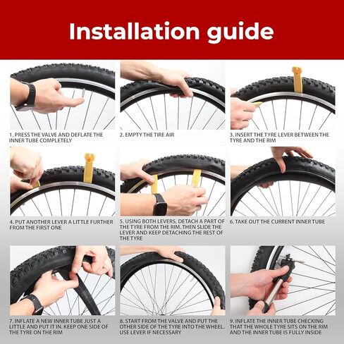 Fincci Pair 20 x 1.75 1.95 2.0 2.1 2.125 Inch 48mm Presta Valve Inner Tube for BMX Mountain MTB Kids Childs Bicycle Bike (Pair) in Saudi Arabia