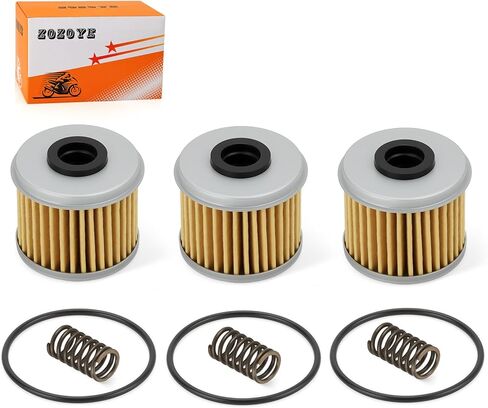 15412-MEN-671 3PCS Oil Filter & O-Ring Spring For Honda CRF150R CRF250X/R/RX CRF450 TRX450R/ER 2002-2024 91302-PA9-003 in Saudi Arabia