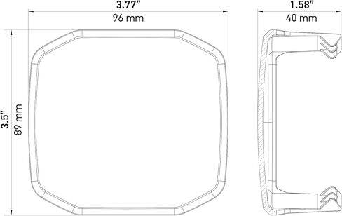 Hella X-TREME XT-3A Cover for 3-Inch LED Offroad Driving Light with a Snap-On Design and Rugged Protection (Amber) in Saudi Arabia