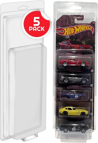 EVORETRO Blister Case Protector Compatible with Hot Wheels Team Transport Blister Protectors Pack of 10-0.80MM PET Premium Grade Protection, Crystal Clear Display, Custom Fit, Durable in Saudi Arabia
