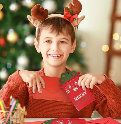 Gift Boutique Christmas Money & Gift Card Sleeves Set of 12 Holiday Envelopes Greeting Cards Funny Exchange Gifts Cash Insert Sleeves Holder Festive Xmas Party in Saudi Arabia