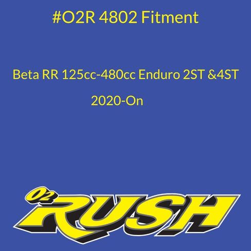 O2 RUSH High-Performance Saw-Tooth Foam Air Filter – Fits Beta RR 125 200 250 300 350 390 430 480 2T/4T 2020-2025 & X-Trainer – Replaces OEM 037.38.002.82.00 – Washable Reusable Race Proven in Saudi Arabia