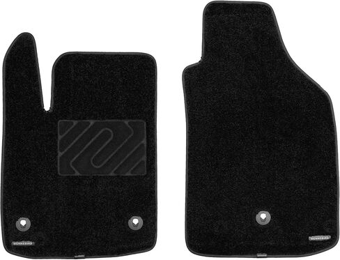 WENNEBIRD Superior Carpet Front Row Floor Mats for 2011-2019 Fiat 500 (Not for Abarth 595), 0.6-Inch Ultra-Thick, Noise-Reducing, All-Weather Waterproof Anti-Slip – 2-Pc Set in Saudi Arabia