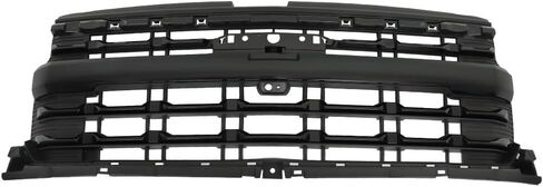 مناسبة للشبكة الأمامية العلوية باللون الأسود اللامع لسيارة Chevy Silverado 1500 (2022-2024) - إدراج شواية المصد الأمامي البديل in Kuwait