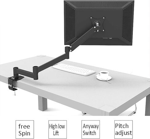 TV Stand, TV Wall Mounted Monitor, Wall Mounted Stand, Suitable for 17 to 24 Inch LCD Computer Screens in Saudi Arabia