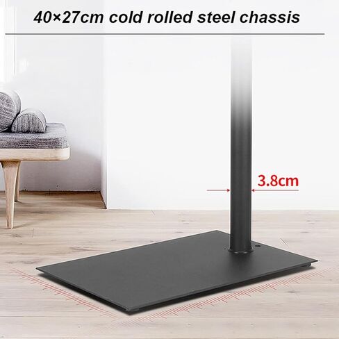 TV Stand Adjustable Monitor Stand Rotating TV Floor Stand with Stand, Suitable for 12-34 Inch TVs and Monitors in Saudi Arabia