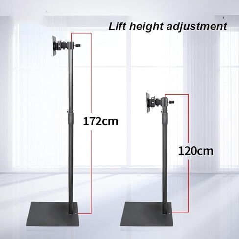 TV Stand Adjustable Monitor Stand Rotating TV Floor Stand with Stand, Suitable for 12-34 Inch TVs and Monitors in Saudi Arabia