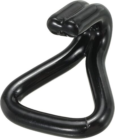 MECCANIXITY Ratchet Double J Strap Hook Load 1763 Lbs for 1" Tie Down Strap Webbing Car Truck Trailer Pack of 4 Black Plastic Coating in Saudi Arabia