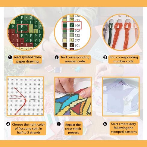 FREEBLOSS 11CT Christmas Printed Cross Stitch Kits Christmas Tree Stamped Cross Stitch Kit with Instruction Wall Hanging Kit for Needlepoint Adults Wall Art Decoration 18x18in/45x45cm in Saudi Arabia