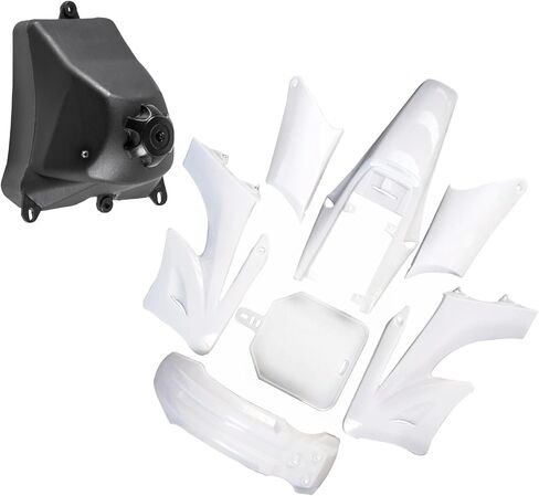 Complete Plastic Fender Fairing Body Work Kit Mudguard Set with Gas Fuel Tank For Motorcycle Pit Dirt Bikes Apollo 110cc 125cc 140cc 150cc 160cc Orion (Green) in Saudi Arabia