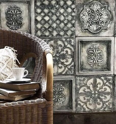 Redesign with Prima Redesign Furniture Decor Moulds® Delicate Flora 5"x8",8Mm Thickness for Funiture Dresser, Chocolate,Cake,Candy,Backery,Soap,Polymer Clay, earthen Clay,655350643065 in Kuwait