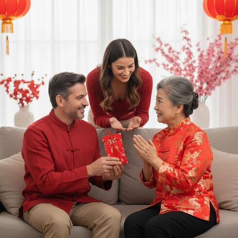 6 Pieces Silk Red Envelopes Chinese Hongbao Chinese Element Festive Red Gift Card Envelopes Lucky Money Embroidery Envelope with Knot for New Year, Wedding, Birthday in Saudi Arabia