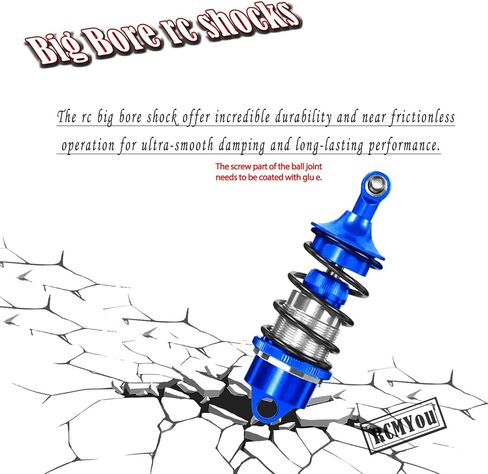 Shock Absorber Upgrades for ARRMA 1/7 Felony 6S BLX,Infraction 6S BLX,Limitless Roller Speed Bash,4Pcs Front Rear RC Shocks Damper Parts,Adjustable Hop Ups,Replace #ARA330627,Black in Saudi Arabia