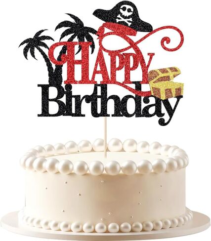 pirates Happy birthday cake topper, pirate-themed children's birthday party decorations in Saudi Arabia