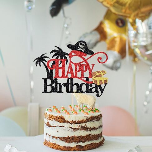 pirates Happy birthday cake topper, pirate-themed children's birthday party decorations in Saudi Arabia