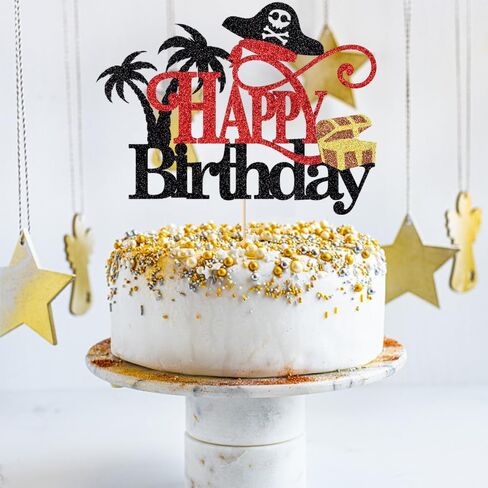 pirates Happy birthday cake topper, pirate-themed children's birthday party decorations in Saudi Arabia